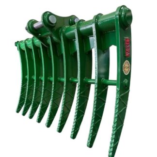 40 Brush Rake for 3 - 4.5 tons Mini Excavators. 40mm Pins