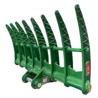 46 Brush Rake for 4.5 - 6.5 Tons Mini Excavators. 45mm Pins