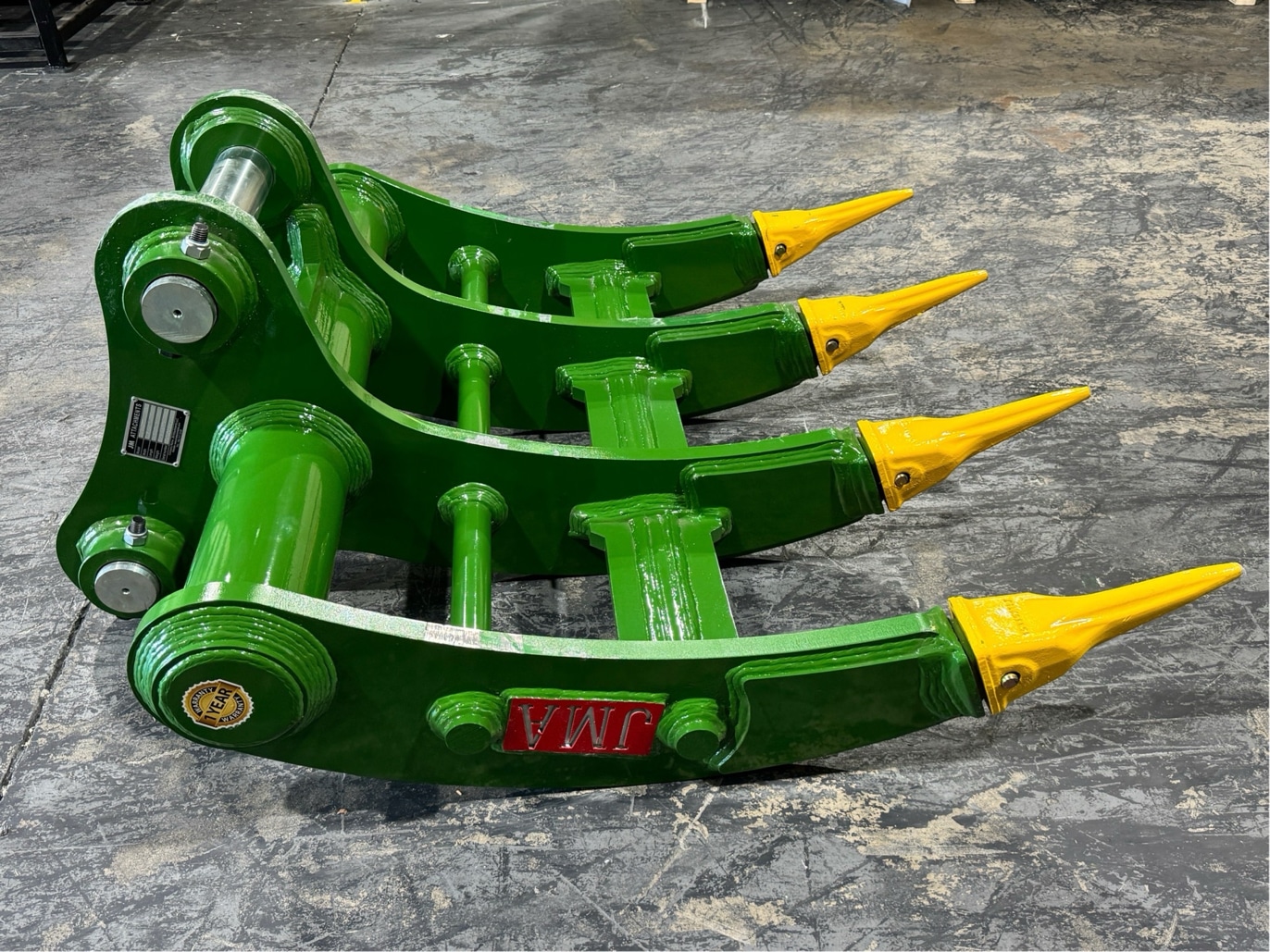 48 Root Rake for 16 - 25 Tons Excavators. 80mm Pins