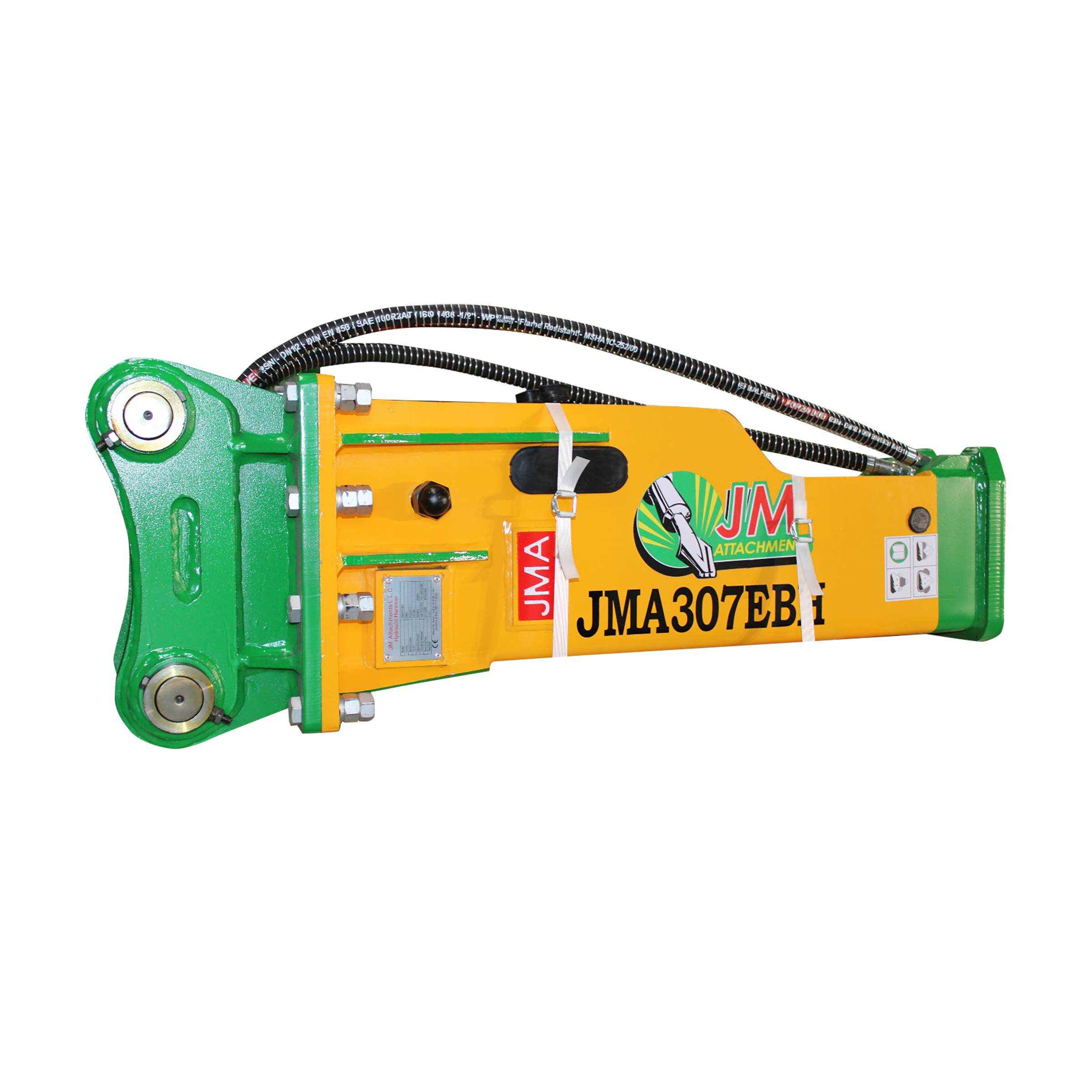 1,356 Joules Hydraulic Hammer For 7 – 10 Tons Mini Excavators and Backhoe Loaders. 50mm Pins