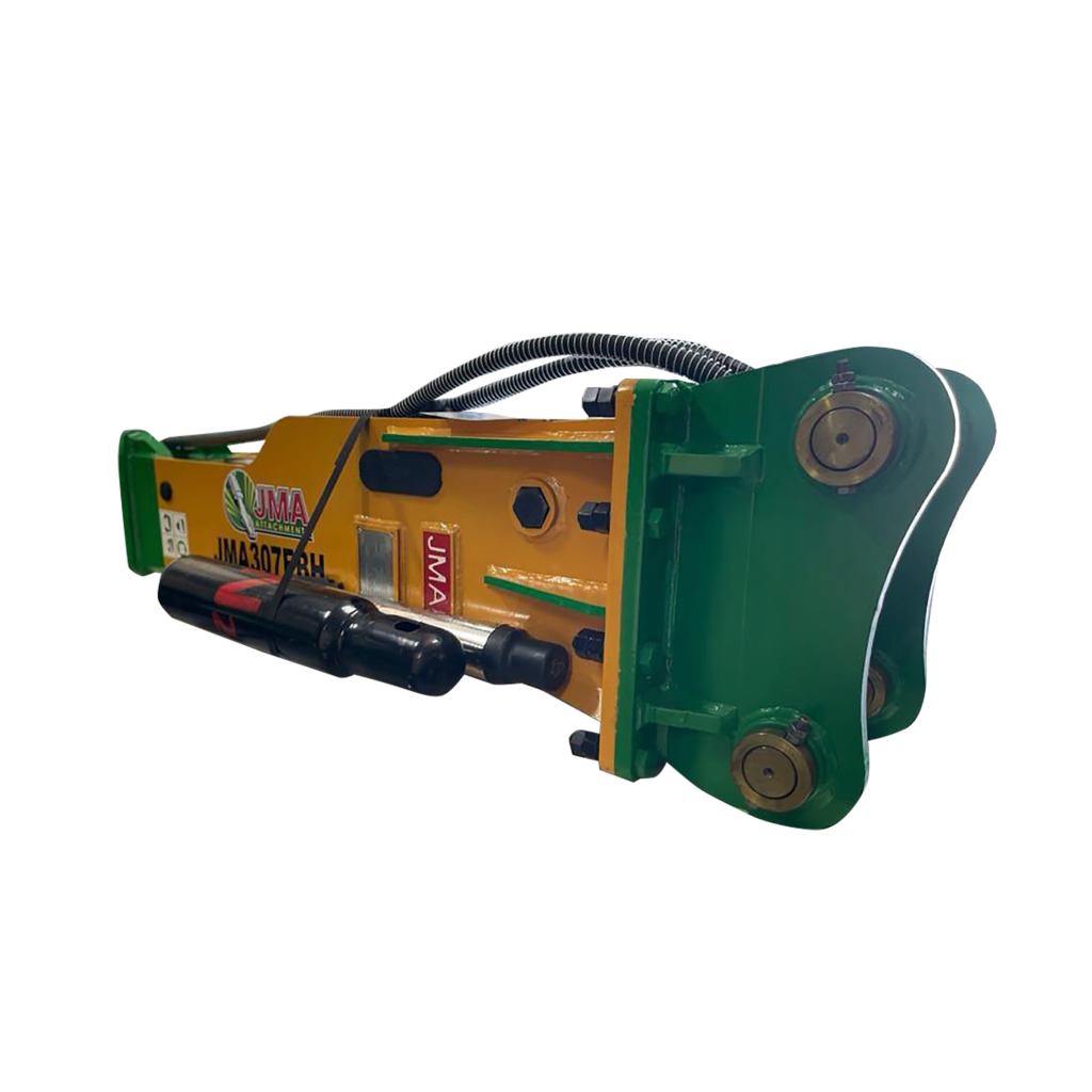 1,356 Joules Hydraulic Hammer For 7 – 10 Tons Mini Excavators and Backhoe Loaders. 50mm Pins
