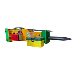 1,356 Joules Hydraulic Hammer For 7 – 10 Tons Mini Excavators and Backhoe Loaders. 50mm Pins