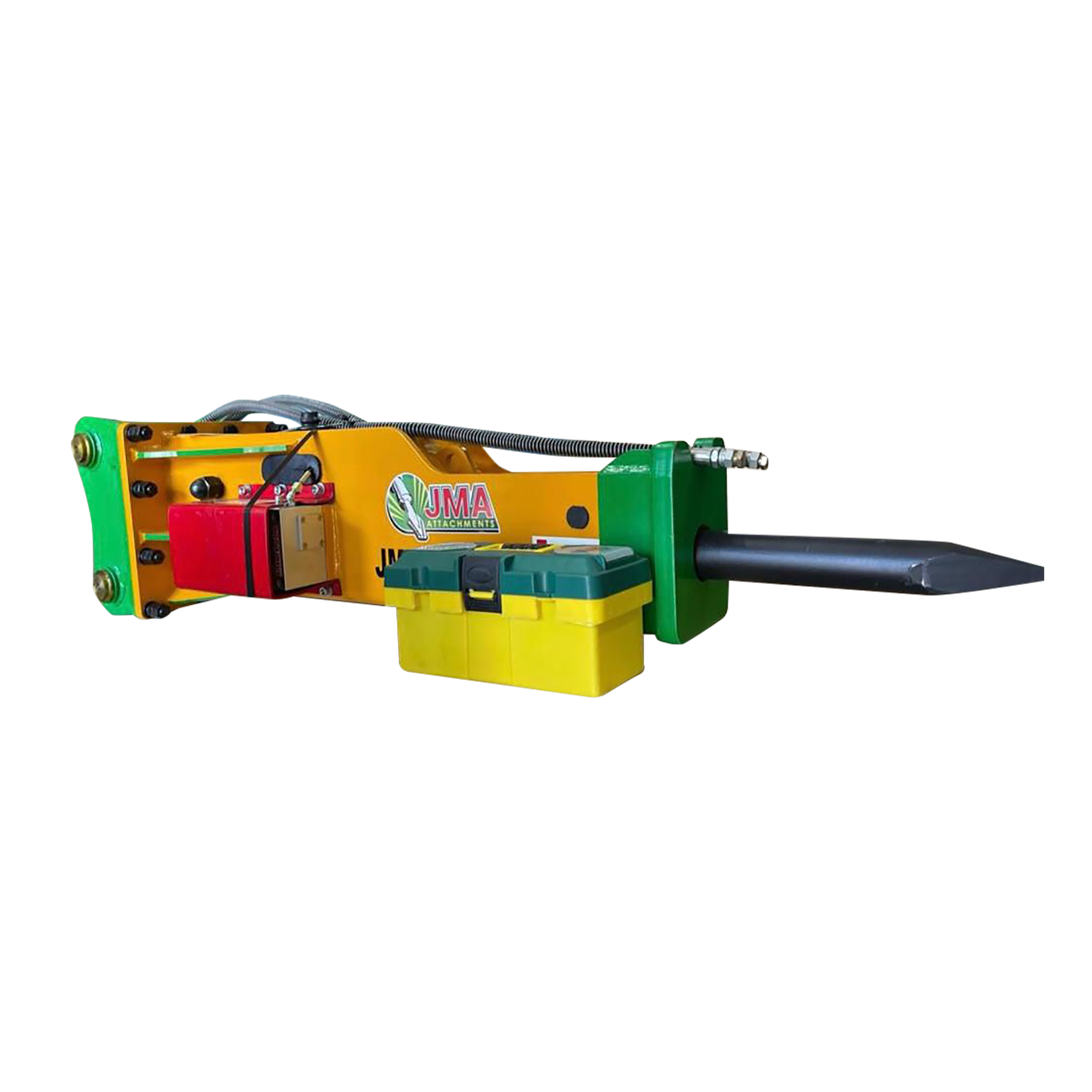 1,356 Joules Hydraulic Hammer For 7 – 10 Tons Mini Excavators and Backhoe Loaders. 50mm Pins