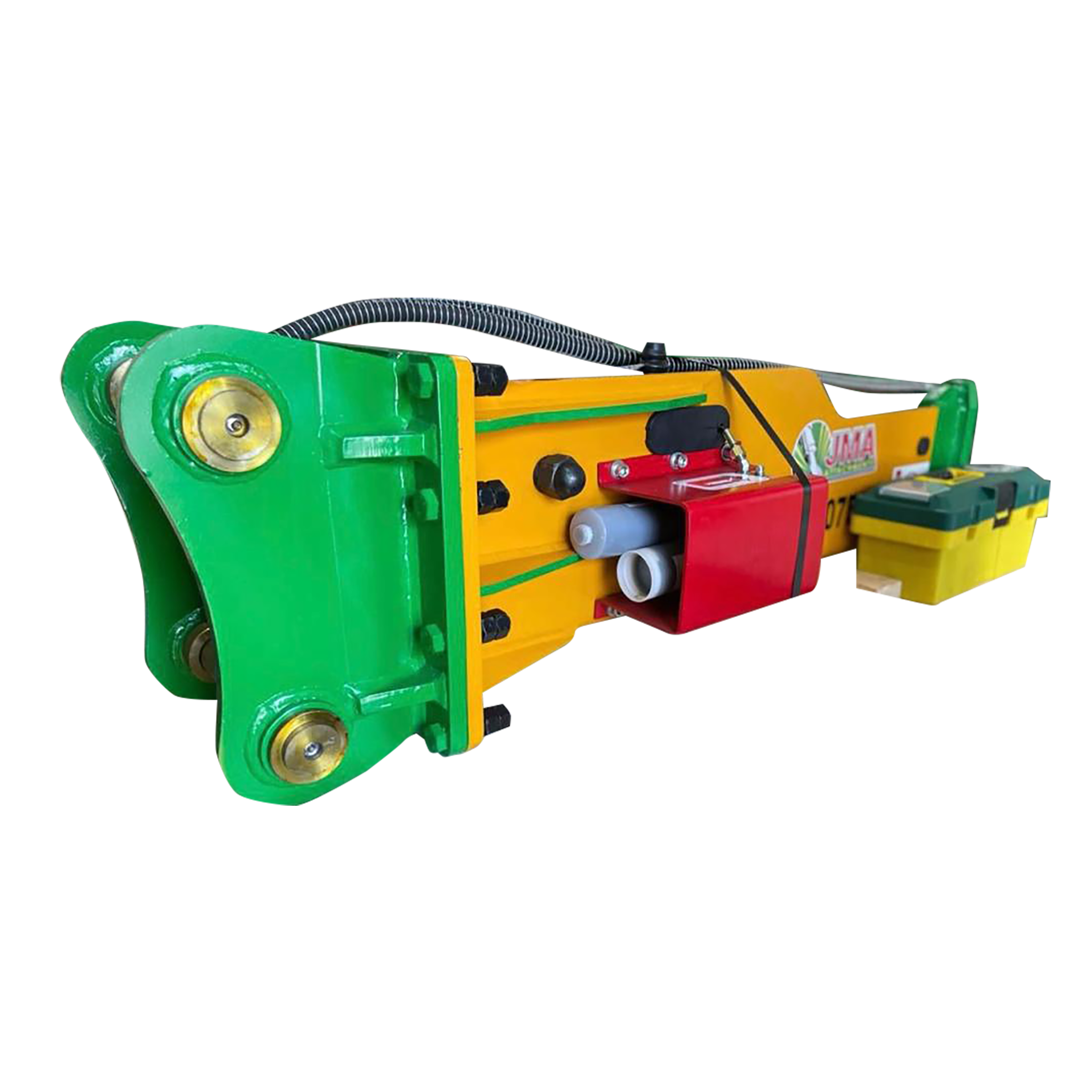 1,356 Joules Hydraulic Hammer For 7 – 10 Tons Mini Excavators and Backhoe Loaders. 50mm Pins