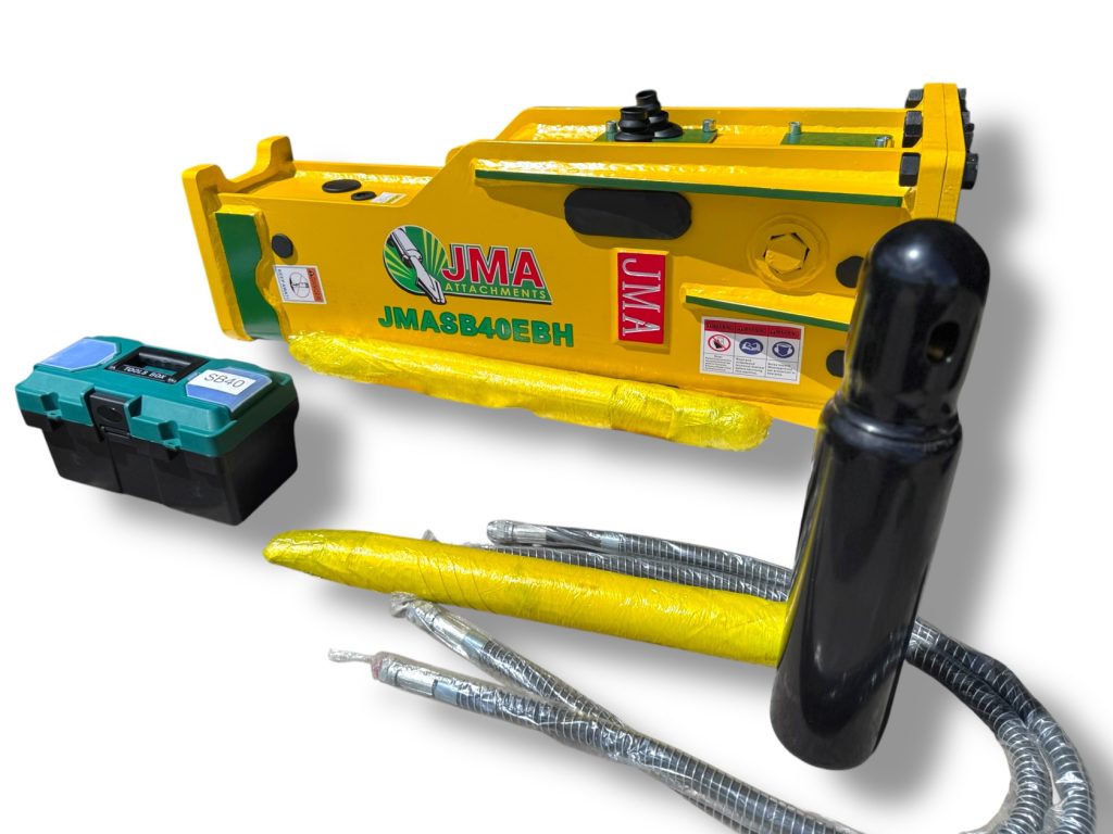 1,018 Joules Hydraulic Hammer for 4 – 7 Tons Mini Excavators.