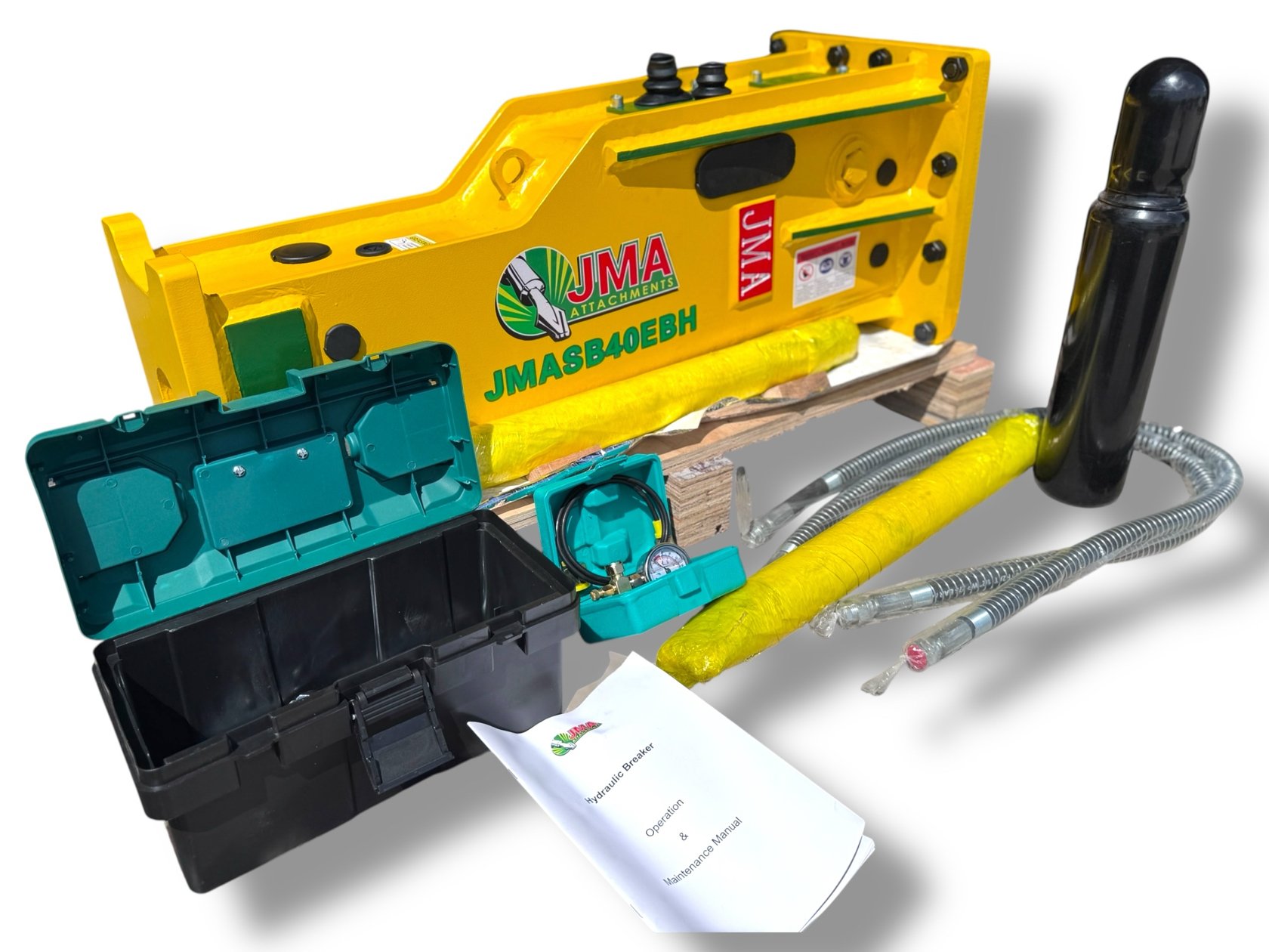 1,018 Joules Hydraulic Hammer for 4 – 7 Tons Mini Excavators.