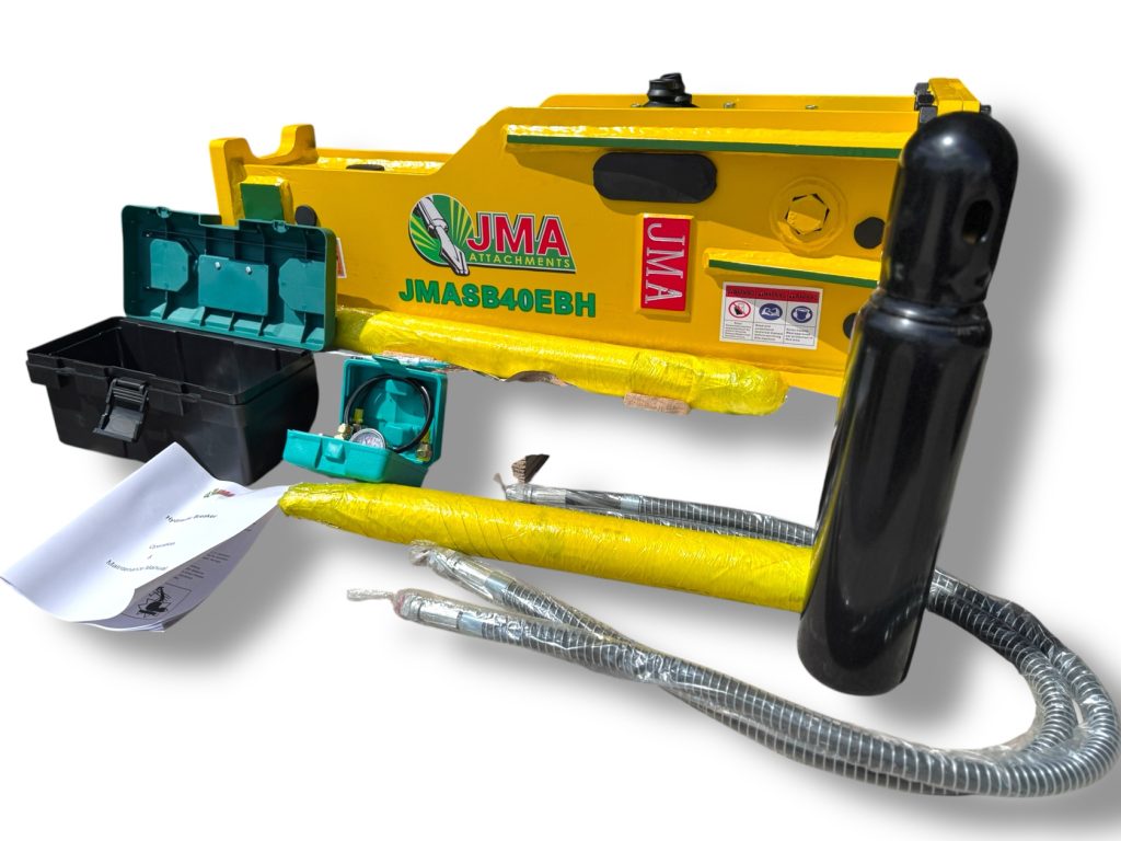 1,018 Joules Hydraulic Hammer for 4 – 7 Tons Mini Excavators.