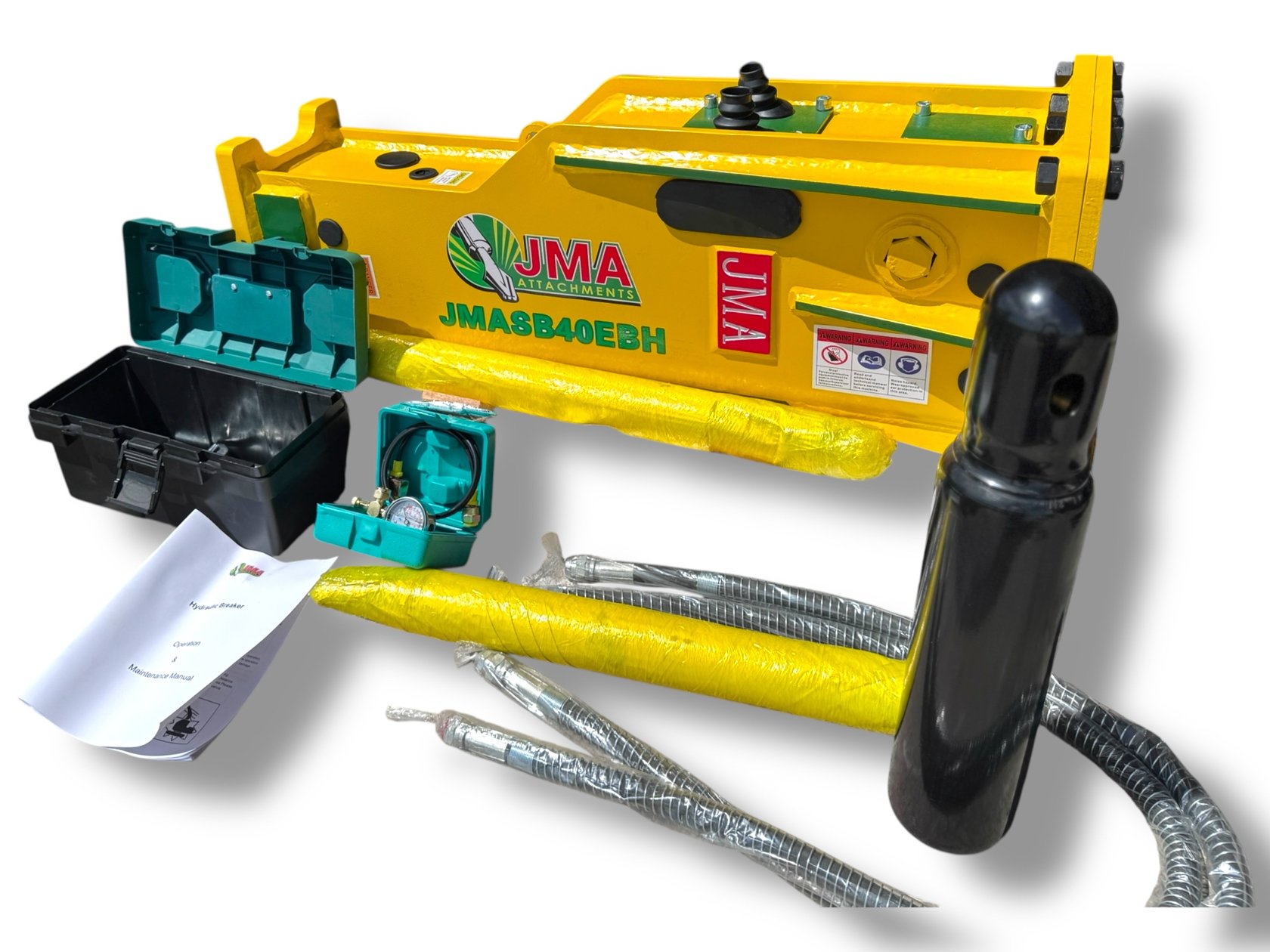 1,018 Joules Hydraulic Hammer for 4 – 7 Tons Mini Excavators.
