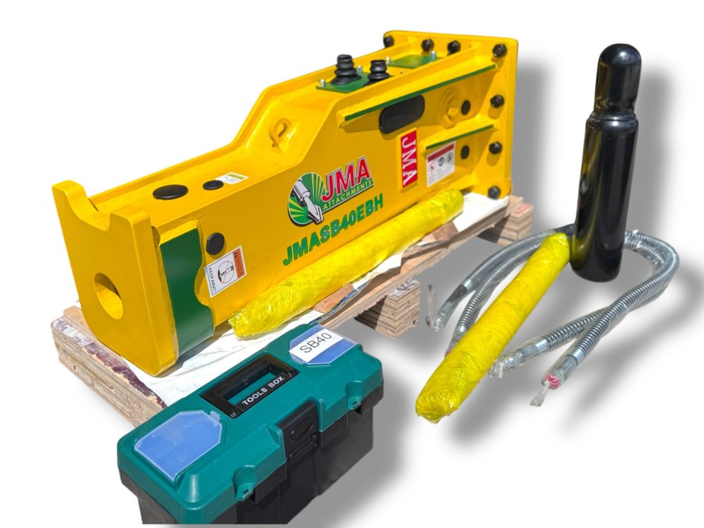 1,018 Joules Hydraulic Hammer for 4 – 7 Tons Mini Excavators.