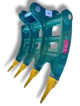 48" Root Rake for 18 - 25 Tons Excavators. 80mm Pins