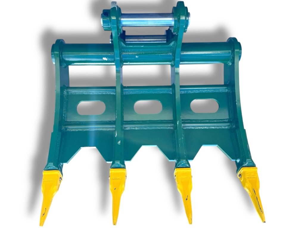 48″ Root Rake for 18 – 25 Tons Excavators. 80mm Pins
