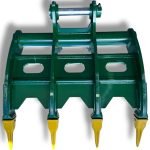 48″ Root Rake for 18 – 25 Tons Excavators. 80mm Pins