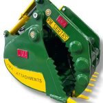 32″ Claw Bucket for 7 – 10 Tons Excavators. 50mm Pins