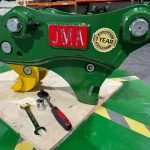 Manual Quick Coupler for 1 – 3 Tons Mini Excavators. 30mm Pins