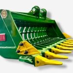 48″ Skeleton Bucket with Teeth for 3 – 4.5 Tons Mini Excavators. 38mm Pins