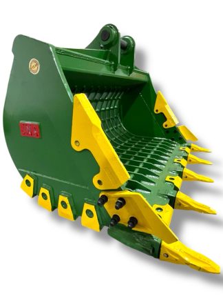 60" Severe Duty Skeleton Bucket with Teeth for 10 - 15 Tons Excavators. 65mm Pins