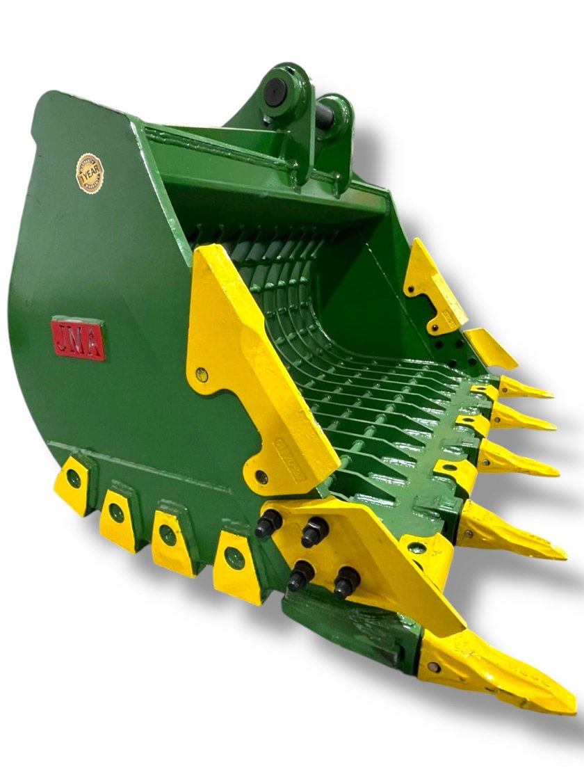 60″ Severe Duty Skeleton Bucket with Teeth for 10 – 15 Tons Excavators. 65mm Pins