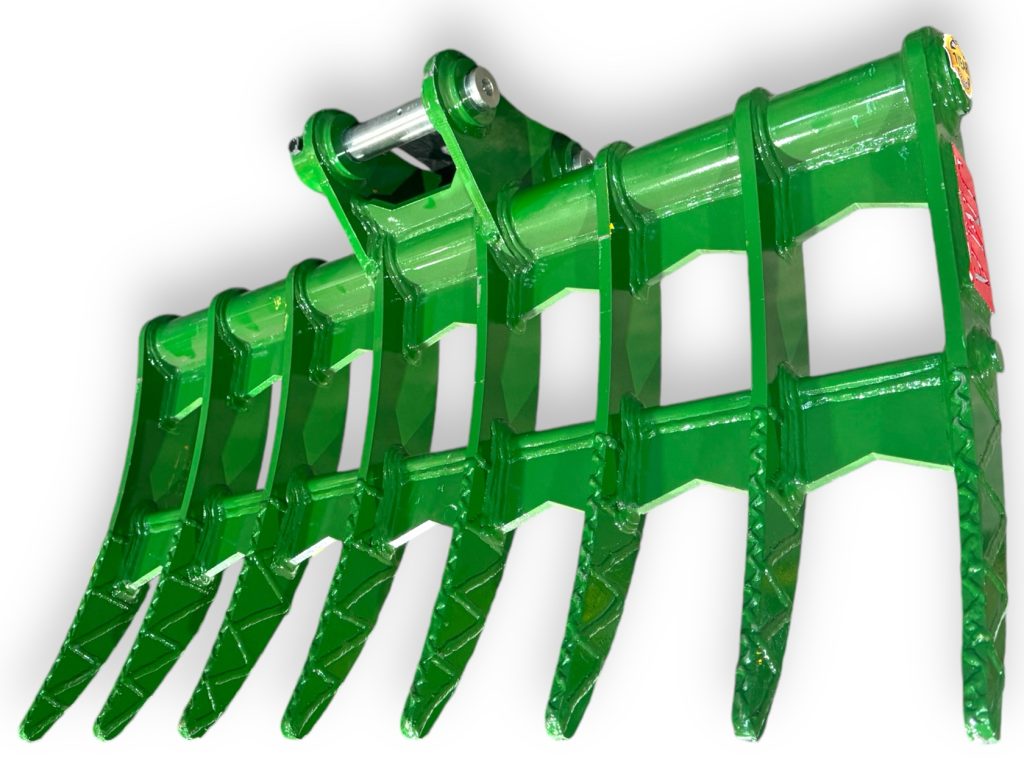 48″ Brush Rake for 4 – 6 Tons Mini Excavators. 45mm Pins
