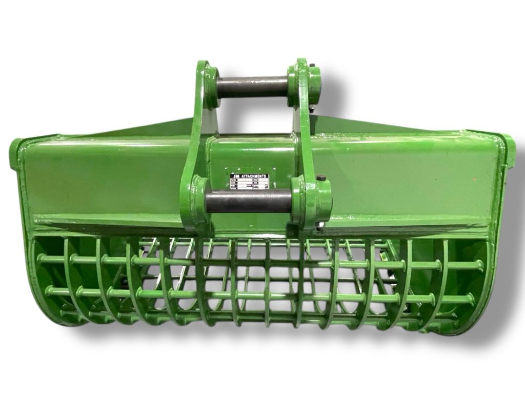 60″ Severe Duty Skeleton Bucket with Teeth for 10 – 15 Tons Excavators. 65mm Pins