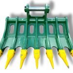 64″ Root Rake for 29 – 48 Tons Excavators. 100mm Pins