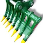 64″ Root Rake for 29 – 48 Tons Excavators. 100mm Pins
