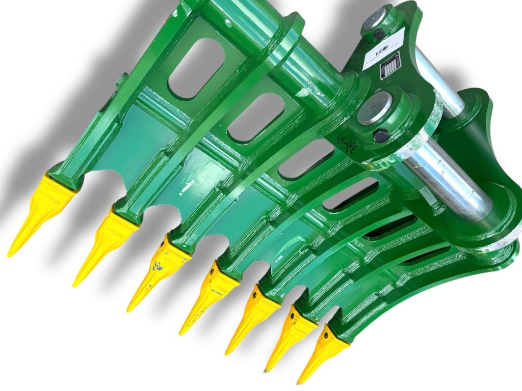 64″ Root Rake for 29 – 48 Tons Excavators. 100mm Pins