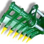64″ Root Rake for 29 – 48 Tons Excavators. 100mm Pins