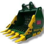 48″ Severe Duty Skeleton Bucket with Teeth for 18 – 25 Tons Excavators. 80mm Pins