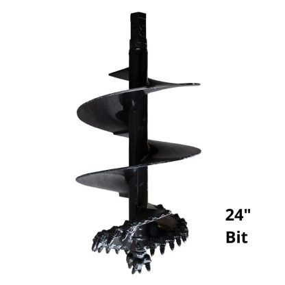 24" Heavy Duty Rock Auger Bit with 2" Hex