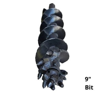 9" Heavy Duty Rock Auger Bit with 2" Hex