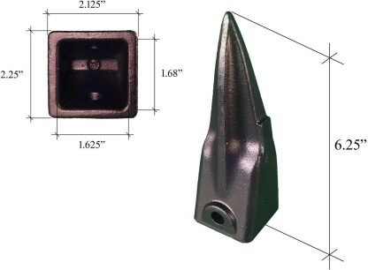 X156TL | Hensley Bucket Tooth | Single Tiger Style