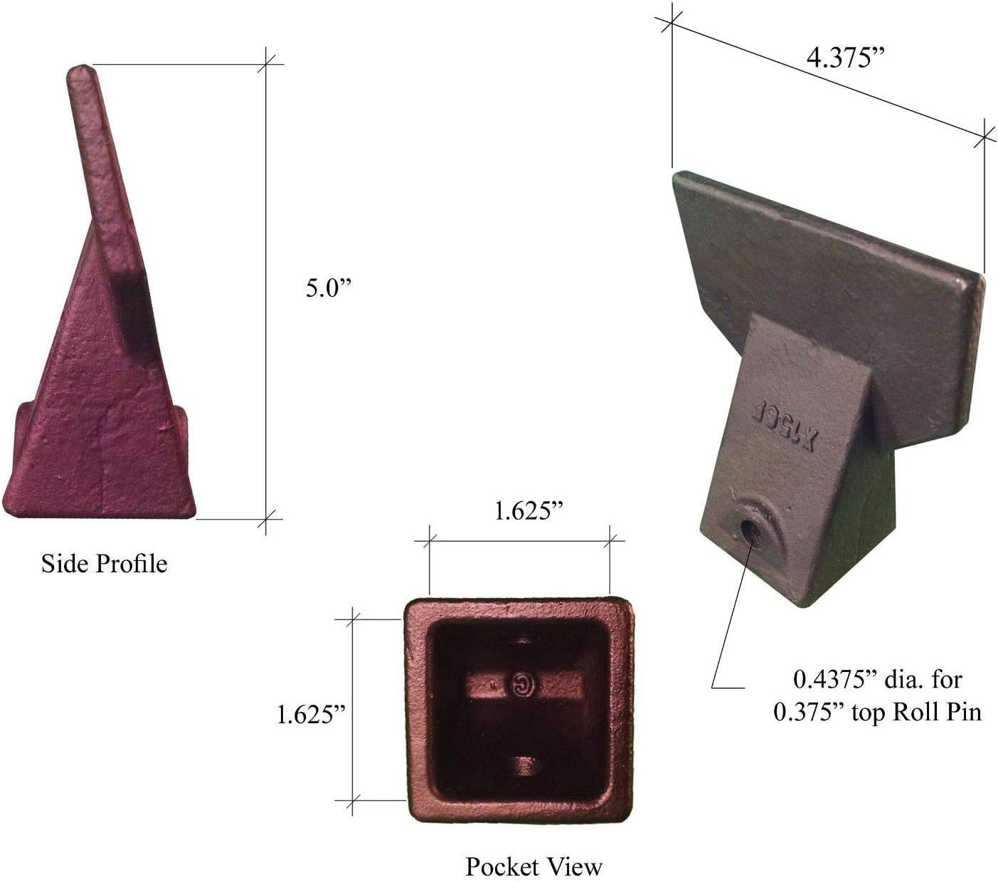 X156F | Hensley Bucket Tooth | Flare Style