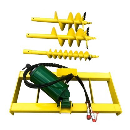 Auger Drive Bundle Includes 6", 12", 14" Sand Bits for Skid Steers