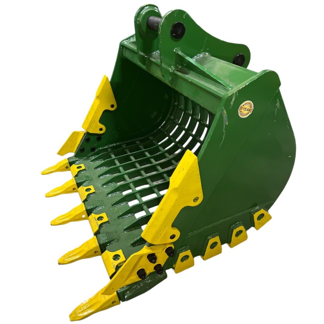 48″ Severe Duty Skeleton Bucket with Teeth for 11 – 15 Tons Excavators. 65mm Pins