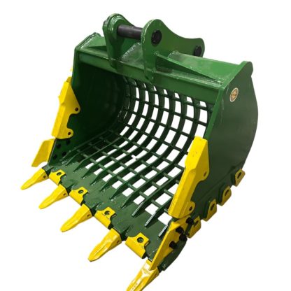 48" Severe Duty Skeleton Bucket with Teeth for 15 - 19 Tons Excavators. 70mm Pins