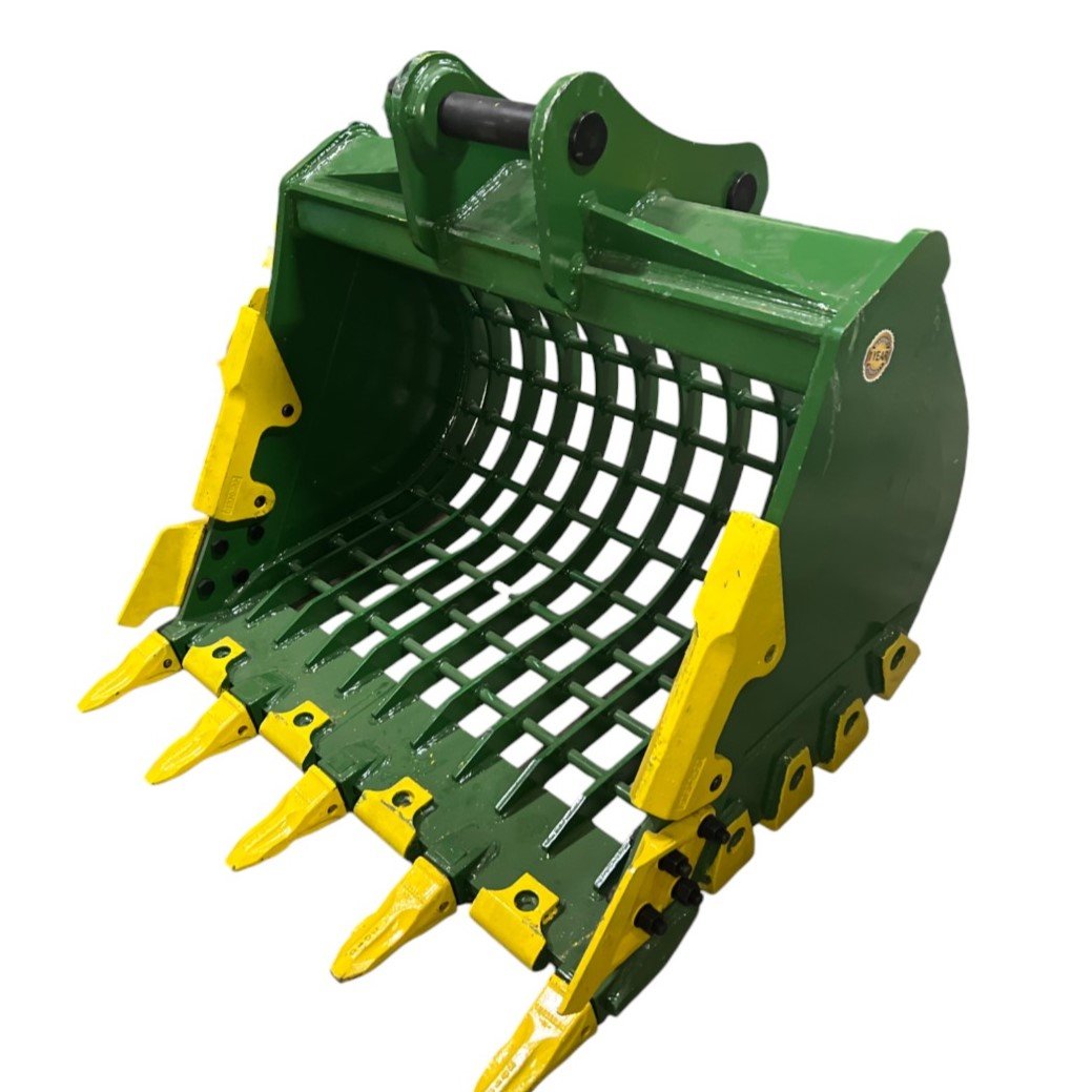 48″ Severe Duty Skeleton Bucket with Teeth for 15 – 19 Tons Excavators. 70mm Pins