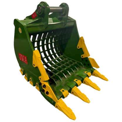 48" Severe Duty Skeleton Bucket with Teeth for 16 - 25 Tons Excavators. 80mm Pins