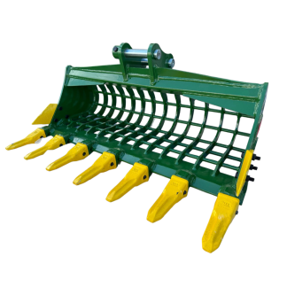 36" Skeleton Bucket with Teeth for 1 - 2 Tons Mini Excavators. 30mm Pins