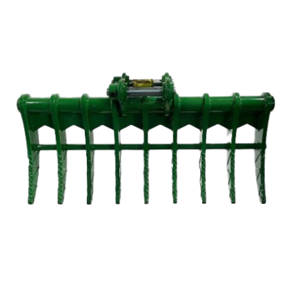 35" Brush Rake for 1 - 2 tons Mini Excavators. 30mm Pins