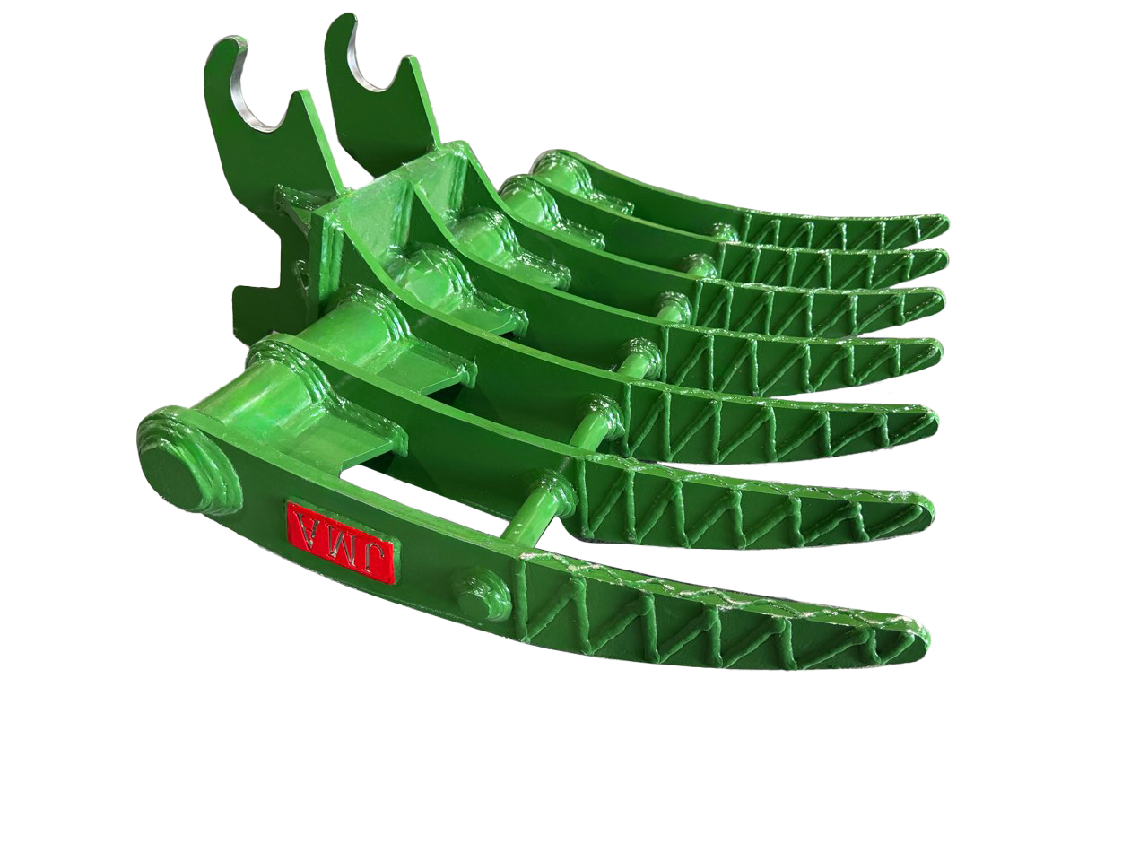 35″ Brush Rake John Deere Wedge Lock Coupler Style for 2.6 – 3.7 Tons