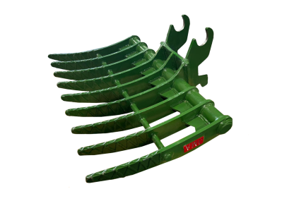 40" Brush Rake John Deere Wedge Lock Coupler Style for 2.6 - 3.7 Tons