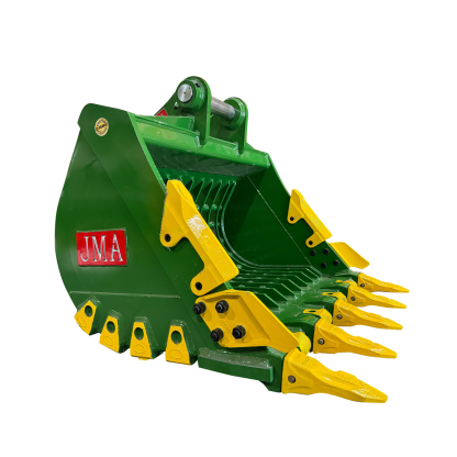 54" Severe Duty Skeleton Bucket with Teeth for 16 - 25 Tons Excavators. 80mm Pins