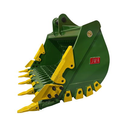 60" Severe Duty Skeleton Bucket with Teeth for 11 - 15 Tons Excavators. 65mm Pins