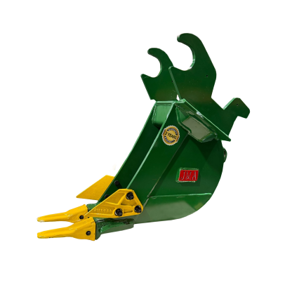 6" Trenching Bucket John Deere Wedge Lock Coupler Style for 2.6 - 3.7 Tons