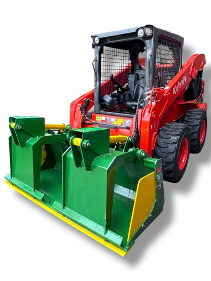 72" Heavy Duty Grapple Bucket with Reversible Bolt-On Cutting Edge for Skid Steers