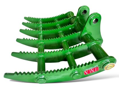 35" Root Rake for 4.5 - 6.5 Tons Mini Excavators. 45mm Pins