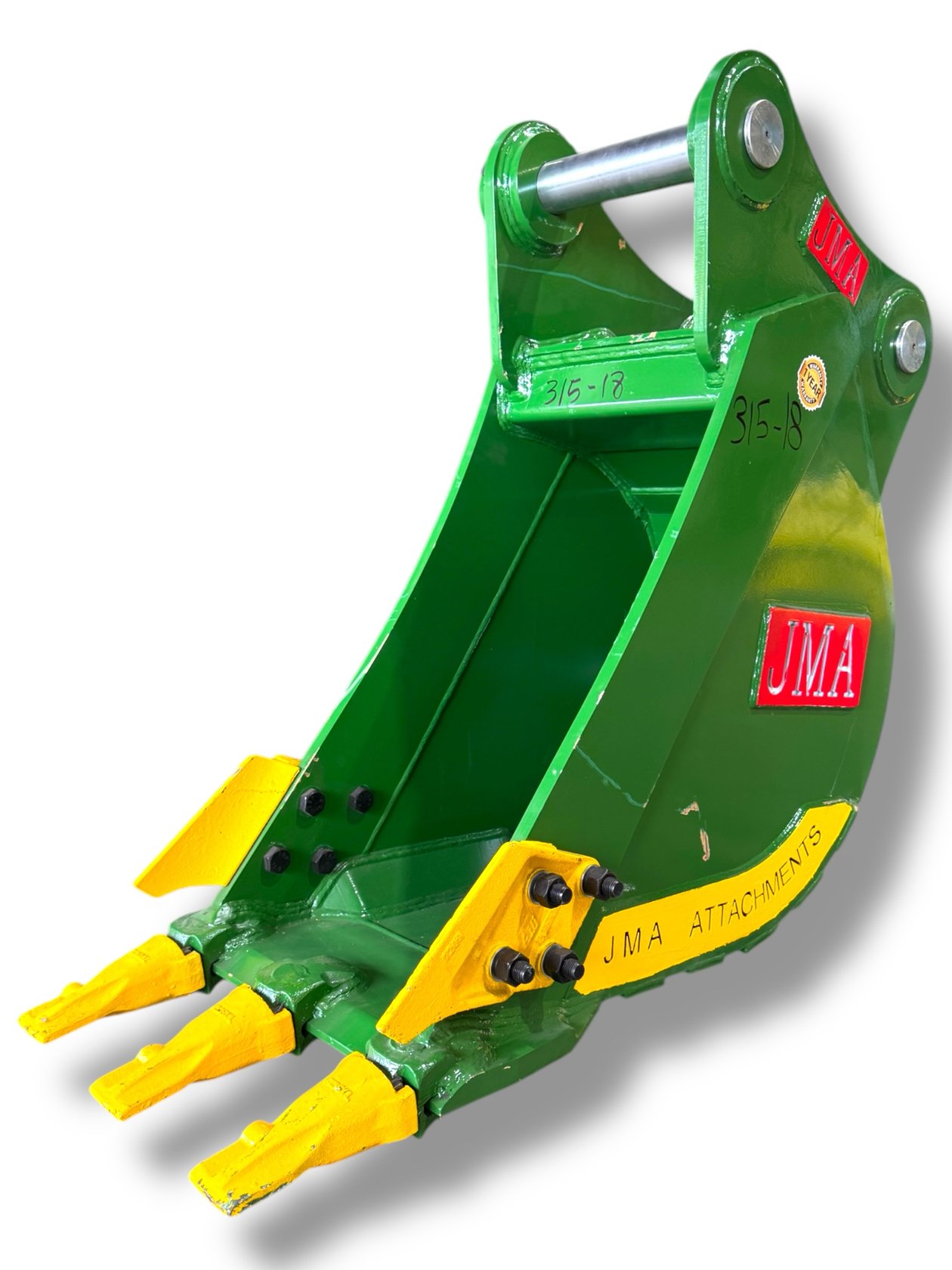 18″ Heavy Duty Digging Bucket for 10 – 15 Tons Excavators. 65mm Pins