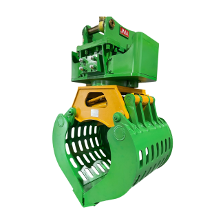 Rotating Hydraulic Grapple For 7 - 10 Tons Excavators. 50mm Pins