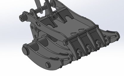 Cat 302 25 Mini Excavator Brush & Root Rake