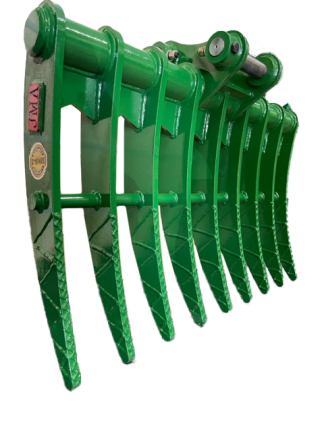 40" Brush Rake for 4 - 5 tons Mini Excavators. 40mm Pins